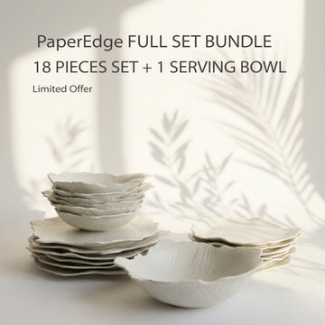 PaperEdge FULL SET BUNDLE
18 PIECES SET + 1 SERVING BOWL