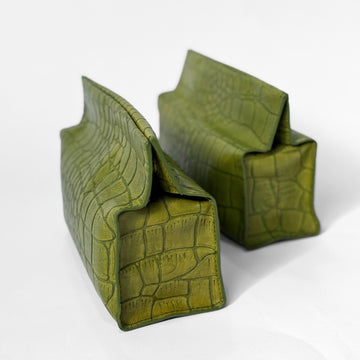 QuiteSimple Leather Case- yellow green