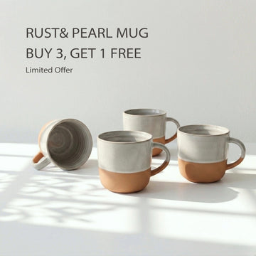 Rust& Pearl Mug BUY 3, GET 1 FREE