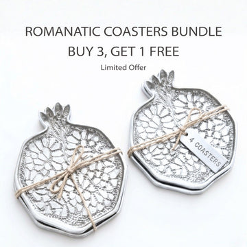 Romana-tic Aluminum Coasters- BUY 3, GET 1 FREE