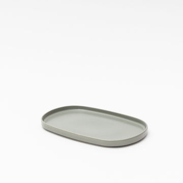 PLAIN Serving Plate- matte gray